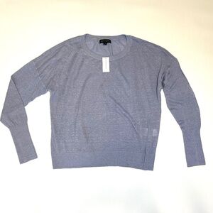 NEW Banana Republic Linen Blend Knit Periwinkle Sweater Size Small NWT